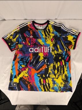 NWT Adidas KD4800 Archive AOC All Over Color Short Sleeve Soccer Jersey Size 2XL
